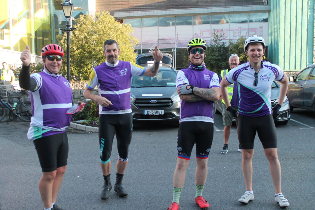 Malin2Mizen Cycle 13 Group photo 11 Four lads CloudAssist